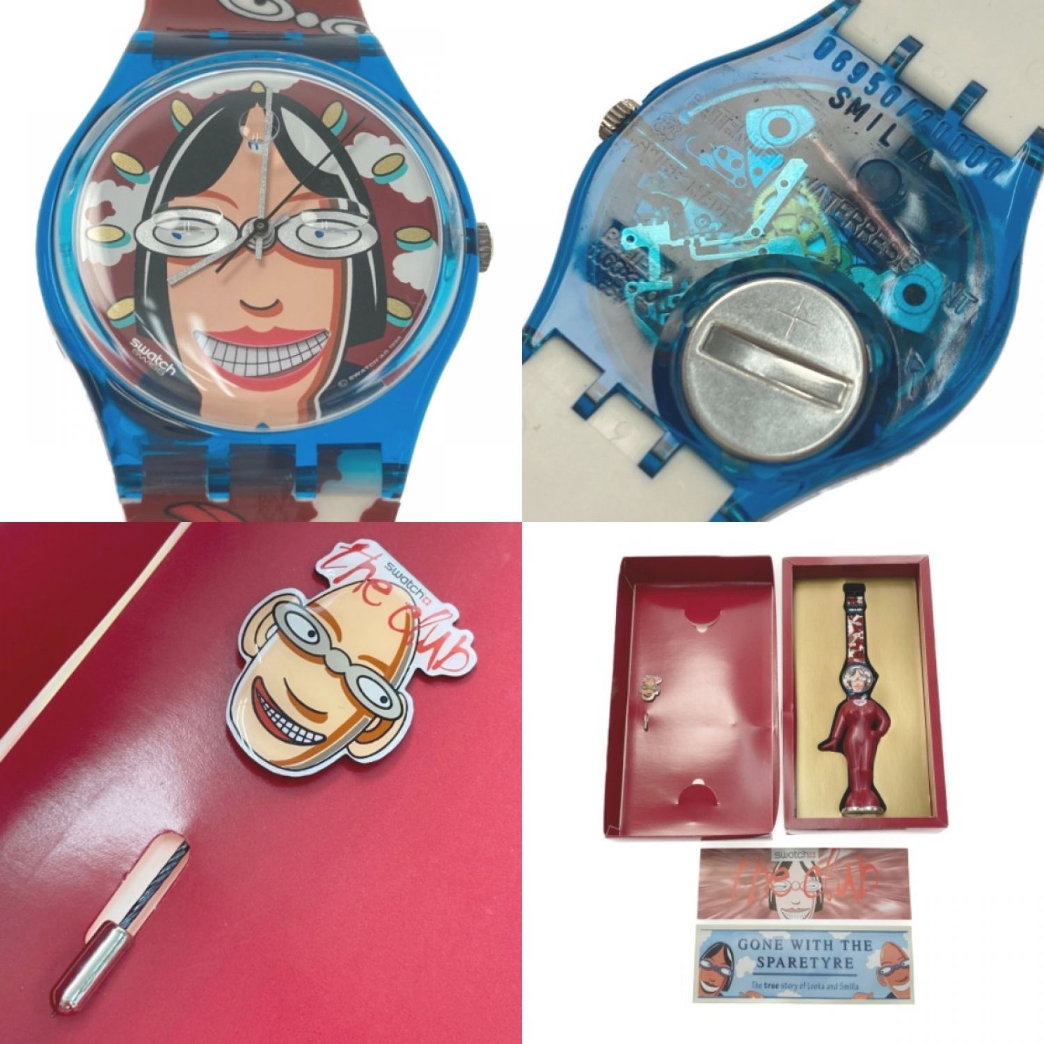 中古】 SWATCH スウォッチ ザ・クラブ ルーカ＆スミラフィギュア