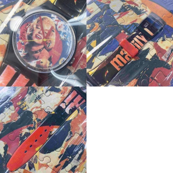 SWATCH スウォッチ ミモ・ロテラ マリリンモンロー＆ベンガルタイガー クォーツ 腕時計 Mimmo  Rotella｜中古｜なんでもリサイクルビッグバン