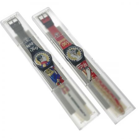  SWATCH スウォッチ RAVAGE ナポレオン ジョセフィーヌ クォーツ メンズ 腕時計 箱有 ジャンク