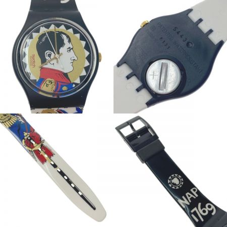  SWATCH スウォッチ RAVAGE ナポレオン ジョセフィーヌ クォーツ メンズ 腕時計 箱有 ジャンク
