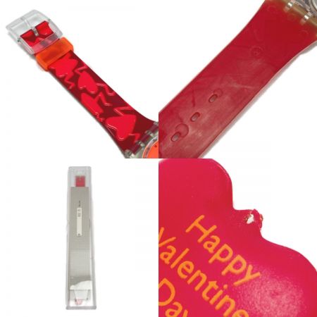  SWATCH スウォッチ バレンタイン特別パッケージ GK237 クォーツ 腕時計 ケース有 Happy Valentine Day