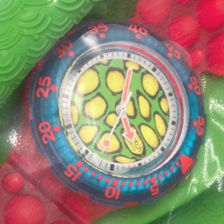  SWATCH スウォッチ SCUBA 200 C-MONSTA ON THE BEACH SDZ101 クォーツ メンズ 腕時計 ジャンク