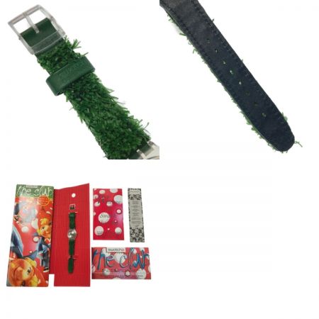  SWATCH スウォッチ ザ・クラブ ガーデンターフ accessモデル SKZ103 クォーツ メンズ 腕時計 箱有 ジャンク the club