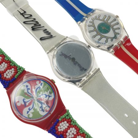  SWATCH スウォッチ 100YEARS OF CINEMA 1895-1995 映画100周年記念 3本セット クォーツ 腕時計 箱有