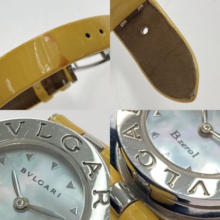  BVLGARI ブルガリ B-ZERO1 BZ22S シェル文字盤 イエロー クォーツ レディース 腕時計