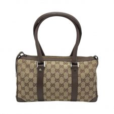 【中古】 GUCCI グッチ GGキャンバス ミニボストン ボストン