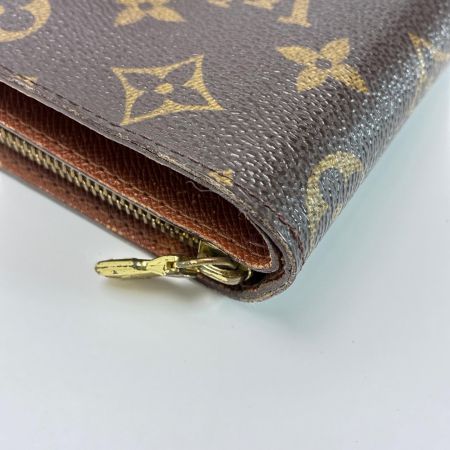 LOUIS VUITTON ルイヴィトン モノグラム コンパクトジップ M61667 ブラウン 2つ折り財布