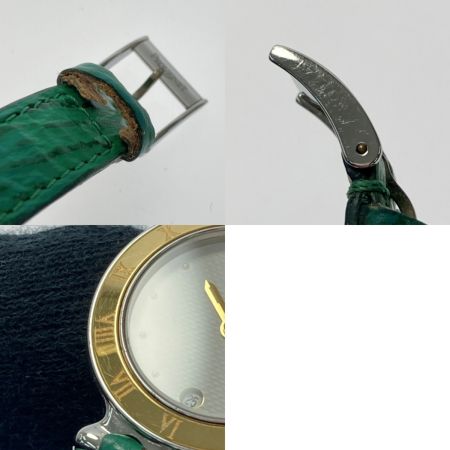  PEQUIGNET デイト 7712318 ホワイト文字盤 クォーツ レディース 腕時計 ペキネ