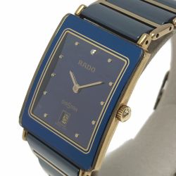 ☆☆ RADO ラドー ダイヤスター デイト 160.0281.3N ブラック クォーツ メンズ 腕時計 DIASTAR Bランク