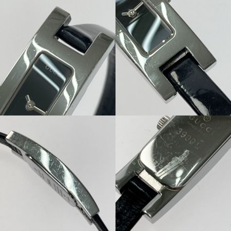 中古】 GUCCI グッチ スクエアフェイス 3900L ブラック文字盤 クォーツ