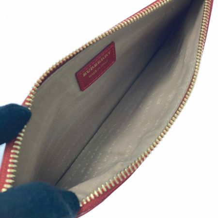  BURBERRY バーバリー ノバチェック ポーチ ベージュ×ブラック シャドーホース 布袋有