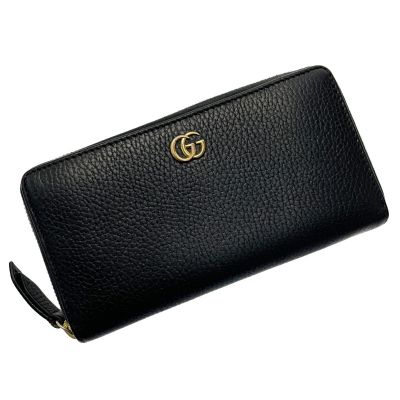 中古】 GUCCI グッチ GGモーメント ラウンドファスナー 長財布 456117