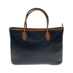 ☆☆ Somes Saddle ソメスサドル トートバッグ ハンドバッグ ブラック レザー 布袋有 Bランク