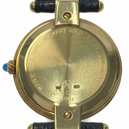  dunhill ダンヒル K18YG ラウンド 10620 ホワイト文字盤 クォーツ メンズ 腕時計