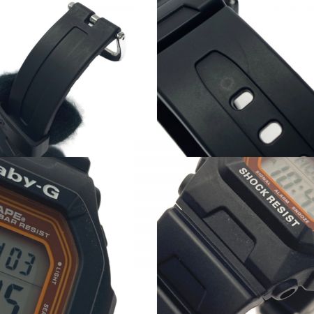 中古】 CASIO カシオ Baby-G×A BATHING APEコラボ BABY MILO BG-5600BK