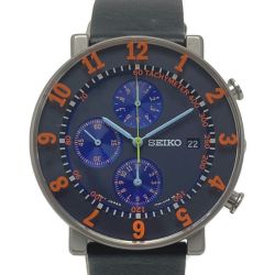 ☆☆ SEIKO セイコー SOTTSASS ASSOCIATES コラボ 1000本限定 7T92-0SN0 クォーツ メンズ 腕時計 ソットサス Bランク