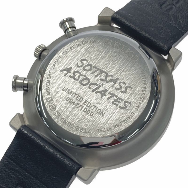 中古】 SEIKO セイコー SOTTSASS ASSOCIATES コラボ 1000本限定 7T92