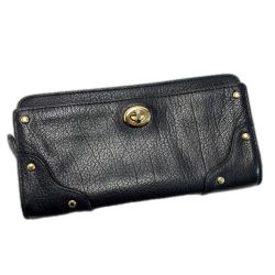 ☆☆ COACH コーチ ラウンドファスナー財布 F53882 ネイビー レディース Cランク