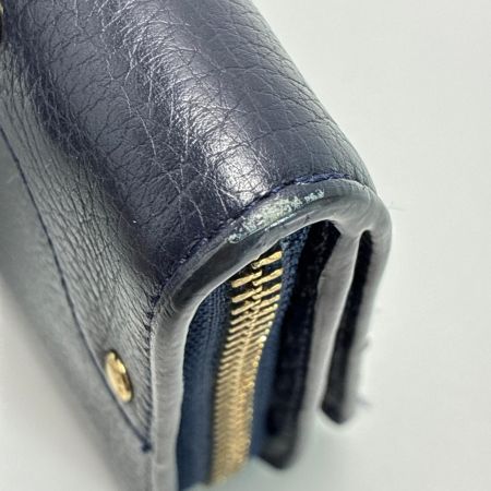  COACH コーチ ラウンドファスナー財布 F53882 ネイビー レディース