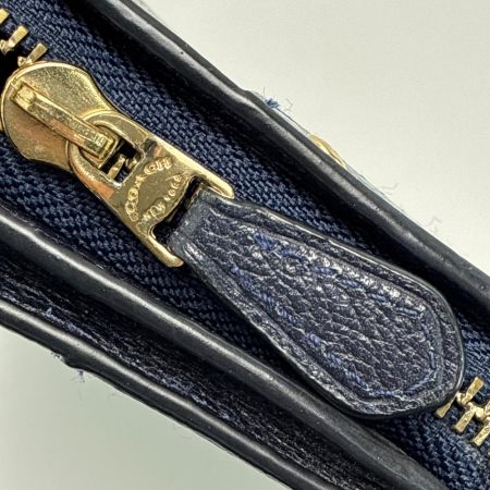  COACH コーチ ラウンドファスナー財布 F53882 ネイビー レディース