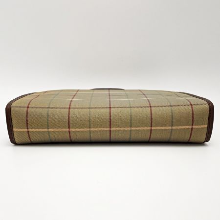  BURBERRY バーバリー セカンドバッグ FK011-712 メガチェック ヴィンテージ キャンバス×レザー メンズ