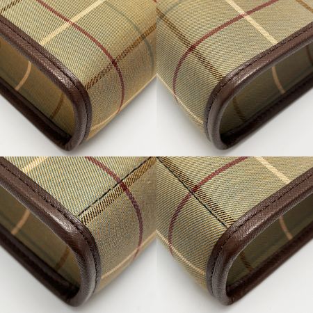  BURBERRY バーバリー セカンドバッグ FK011-712 メガチェック ヴィンテージ キャンバス×レザー メンズ