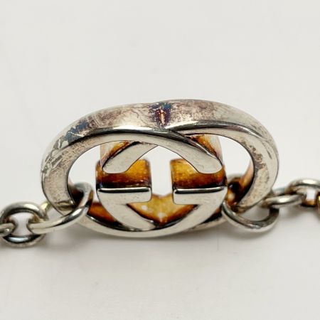  GUCCI グッチ ダブルG 925 ペンダント ロングネックレス シルバー