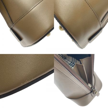  BURBERRY バーバリー レザー ハンドバッグ オリーブ ノバチェック
