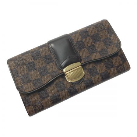 中古】 LOUIS VUITTON ルイヴィトン ダミエ ポルトフォイユ