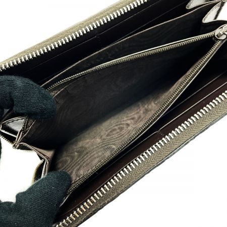  GUCCI グッチ グッチシマ ラウンドファスナー長財布 473923.525040 ダークブラウン レザー ダブルG