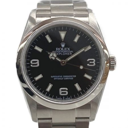 ROLEX ロレックス エクスプローラー1 F番 114270 ブラック 自動巻き メンズ 腕時計 箱・取説有