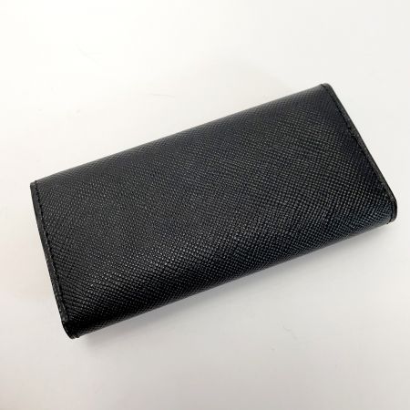  BURBERRY バーバリー レザー チェック柄内装 ブラック キーケース 4連 ユニセックス