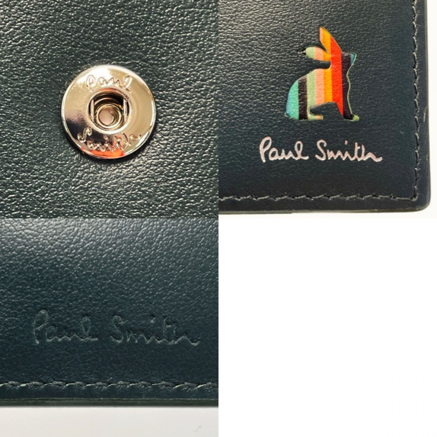 中古】 Paul Smith ポールスミス マーケトリーストライプ ラビット