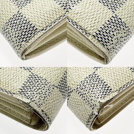  LOUIS VUITTON ルイヴィトン ダミエ・アズール ポルトフォイユ・サラ N61735/CA3121 ホワイト 長財布 レディース