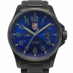 ☆☆ LUMINOX ルミノックス アタカマ フィールド デイデイト series1820 ブルー クォーツ メンズ 腕時計 Bランク