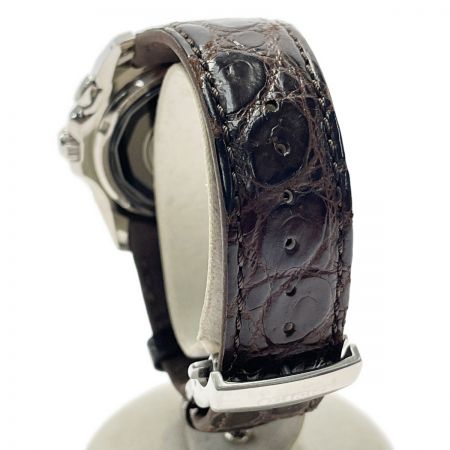  SEIKO セイコー ブライツ ソーラー電波クォーツ 7B22-0AP0 ライトグレー レザー メンズ 腕時計