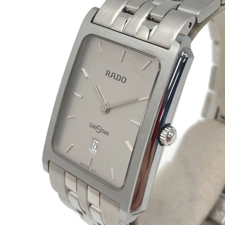 RADO ラドー ダイヤスター デイト 160.0442.3 シルバー クォーツ メンズ 腕時計 DIASTAR｜中古｜なんでもリサイクルビッグバン