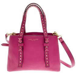 ☆☆ MARC JACOBS マークジェイコブス 2WAYバッグ M0011998 ショッキングピンク ストラップ付 レザー レディース Bランク