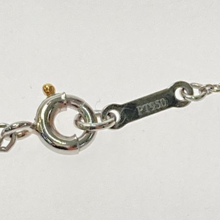  Tiffany & Co. ティファニー ビーンズ パヴェ 15ポイントダイヤ ネックレス PT950 ビーン 箱・布袋有