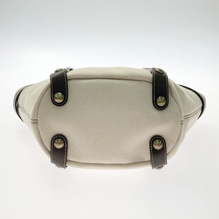 BURBERRY BLUE LABEL キャンバス レザートートバック ベージュ 【公式