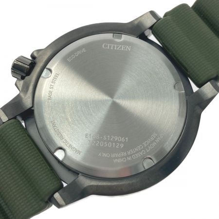  CITIZEN シチズン プロマスター エコドライブ MARINEシリーズ BN0157-11X/E168-S129061 グリーン ソーラー メンズ 腕時計