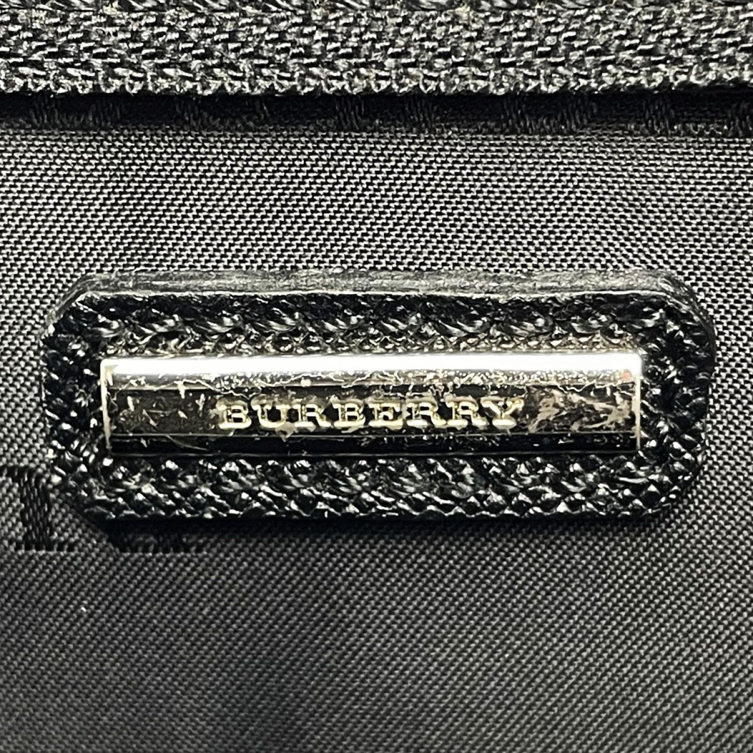 中古】 BURBERRY バーバリー クラッチバッグ ブラック セカンドバッグ