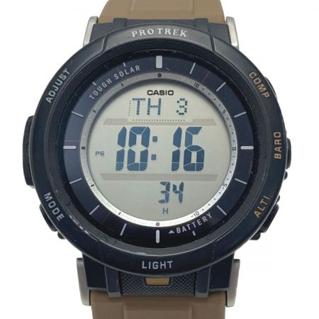  CASIO カシオ プロトレック キャンパーライン PRG-30-5JF ソーラー メンズ 腕時計 箱・取説有 PRO TREK