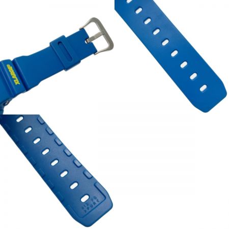  CASIO カシオ G-SHOCK×XLARGE  DW-6900FS ブルー×イエロー クォーツ ラバー メンズ 腕時計