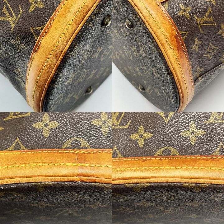 LOUIS VUITTON ルイヴィトン モノグラム バケット27 M42236 ブラウン トートバッグ レディース ゴールド金具  ポーチ有｜中古｜なんでもリサイクルビッグバン