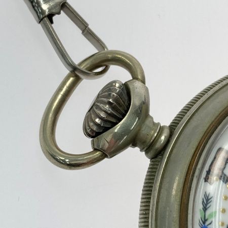  AERO ニューシャテル  YC-102 ホワイト文字盤 牛 手巻き 懐中時計