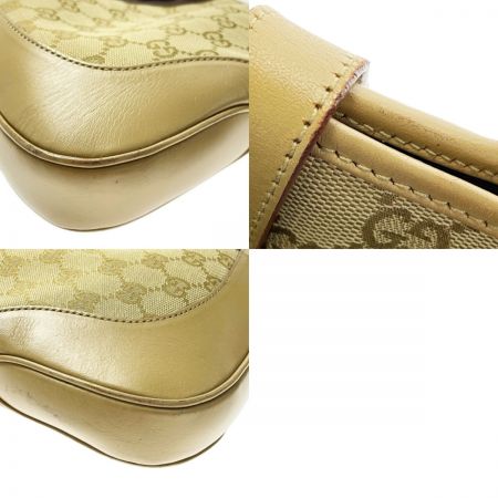  GUCCI グッチ GG ジャッキー ワンショルダーバッグ 00963 黄緑 キャンバス×レザー レディース