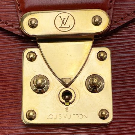  LOUIS VUITTON ルイヴィトン エピ モンソー セカンドバッグ ショルダーバッグ M52123 ブラウン ゴールド金具 レディース