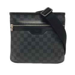 ☆☆ LOUIS VUITTON ルイヴィトン ダミエ グラフィット トマス N58028 ブラック ショルダーバッグ Bランク
