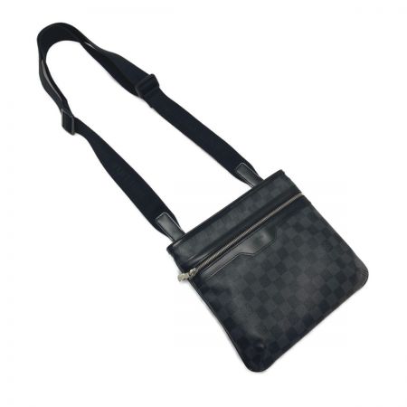  LOUIS VUITTON ルイヴィトン ダミエ グラフィット トマス N58028 ブラック ショルダーバッグ